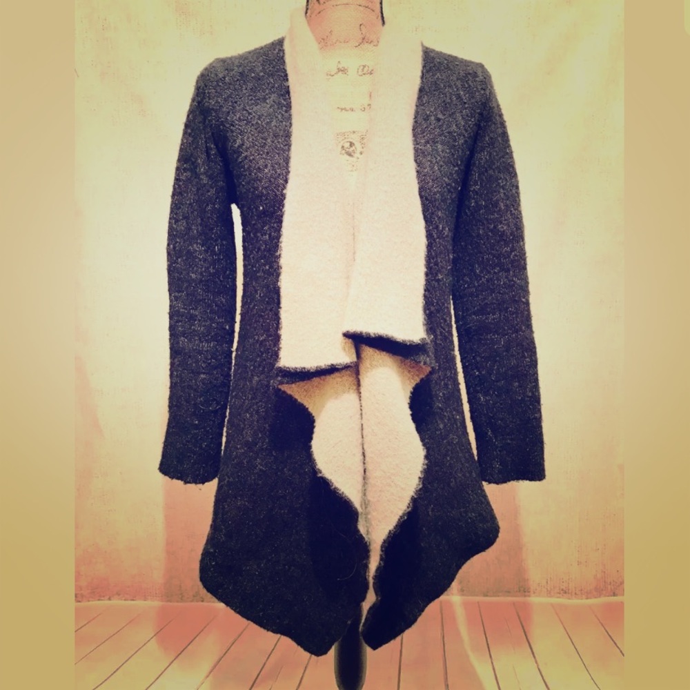 🌺 ZARA 🌺 Knit Cozy Open Waterfall Long Cardigan